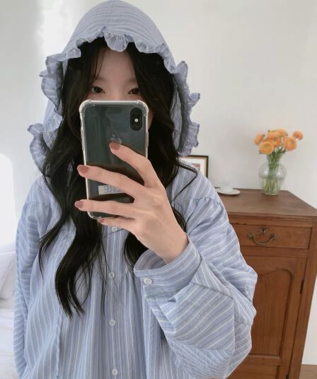 가지고있다 창고 한국 구매 동대문 26 가을 후드 레이스 스트라이프 셔츠