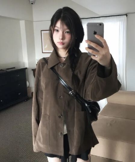 재고 있음 한국 스타일 chic 다용도 슬림해 보이는 재킷 재킷