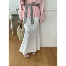 批发有货 韩国<b class='q'>东大门</b>秋款洋气肌理感抽绳鱼尾半身裙