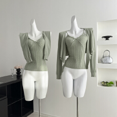 批发板栗可可´闪闪惹人爱´浮光细闪蕾丝吊带/针织<b class='q'>开衫</b>套组<b class='q'>女</b>