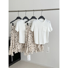 批发oker章壳儿波点不规则<b class='q'>半身裙</b><b class='q'>女</b>2026春夏新款碎花包臀A字天丝半裙