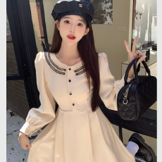 批发红色大码连衣裙夏季法式复古收腰显瘦高级感气质女神范炸街长裙子