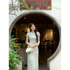 批发新中式国风EIA一尧一抹青云禅意两件套女夏松弛感清雅套装裙