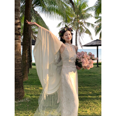 批发EIA一尧I do 求婚裙新中式国风清冷感改良旗袍长裙气质汉复古服