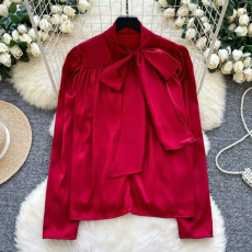 批发轻奢名媛重工钉珠刺绣<b class='q'>长袖</b>单排扣网纱衬衫<b class='q'>女</b>秋季高级感别致上衣潮