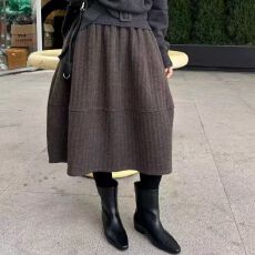 批发秋冬新款加厚半身裙大码女装