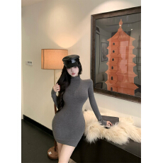 批发实拍～秋冬 辣妹性感蕾丝露背连衣裙女 设计感<b class='q'>修身</b>显瘦包臀打底裙