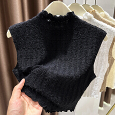 批发半高领亮丝网纱打底衫女薄款纱衣修身长袖咖色内搭T透明蕾丝上衣