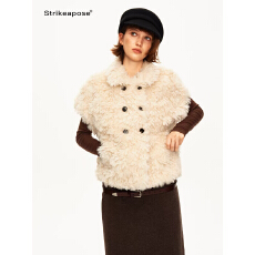 批发STRIKE A POSE【9/19 20:00 新品】温柔复古<b class='q'>冬</b>日氛围双排扣马甲