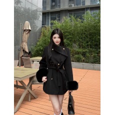 批发财阀千金<b class='q'>秋</b>冬新品大衣羊毛短款气质显瘦收腰外套百搭休闲设计师