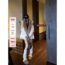 批发白水女 初雪派克服 毛领90白鸭绒三防羽绒服女<b class='q'>秋</b>冬设计感保暖外套