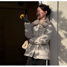 批发HELA AOMI “蒙家腰带鹅”90白鹅绒一手长腰带收腰羽绒服