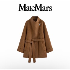 批发气质新贵25秋冬羊毛韩版慵懒<b class='q'>显瘦</b>落肩袖女气质毛呢外套