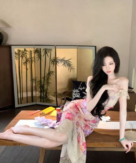 선물 물품 우아한 조 맞춤 하느님 뒷 정원 유화 장미 헤일로 염색 레이스 조각 드레스 dyzy