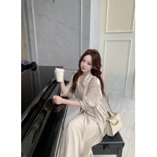 批发UM家2026夏季天丝亚麻防晒衫轻薄气质重工休闲双排扣<b class='q'>风衣</b>外套女