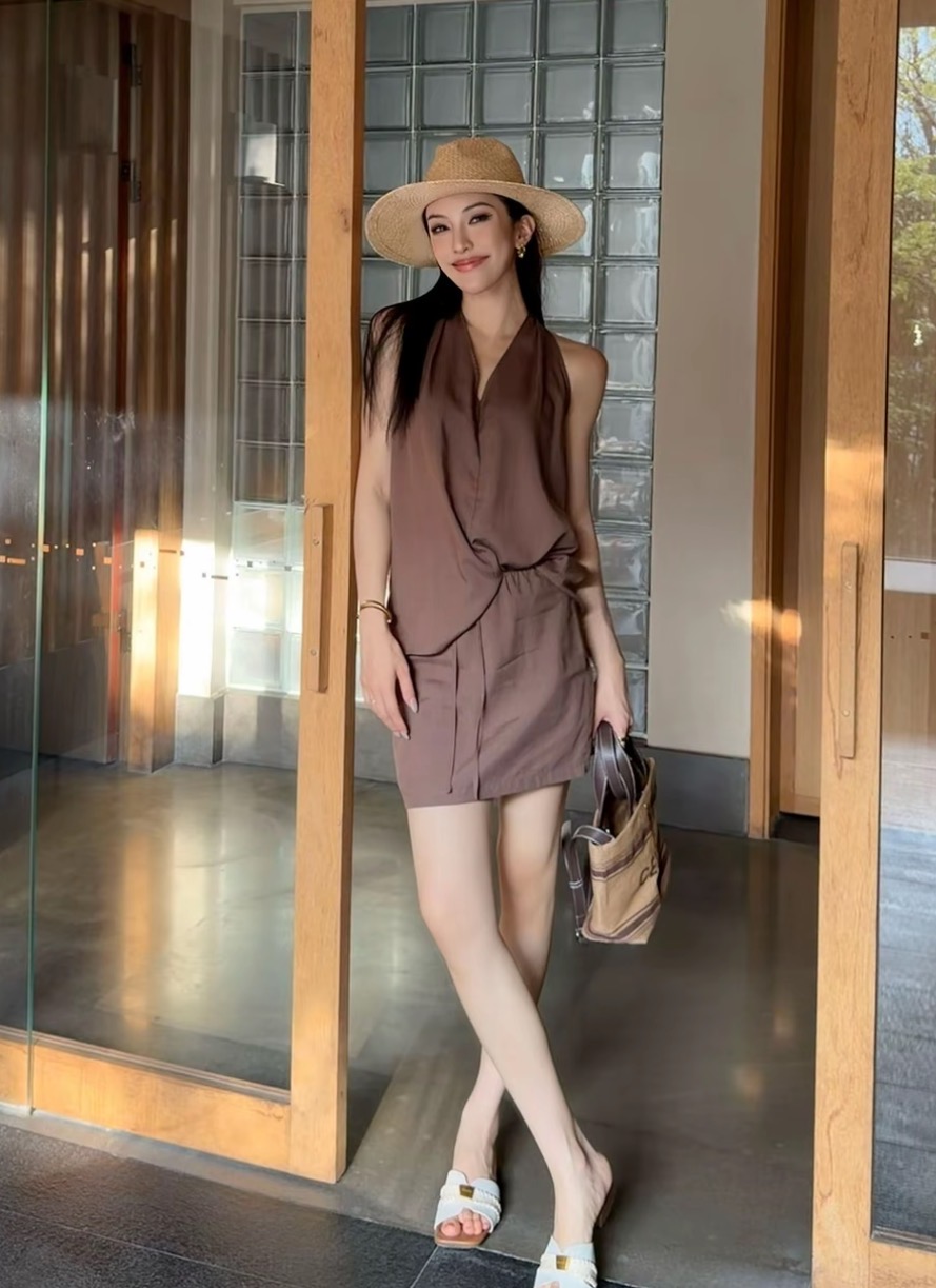 jijinqi 패션 출퇴근 바람 품격 익스트림 제인 바람 여름 민소매 몸매 가꾸기 세트