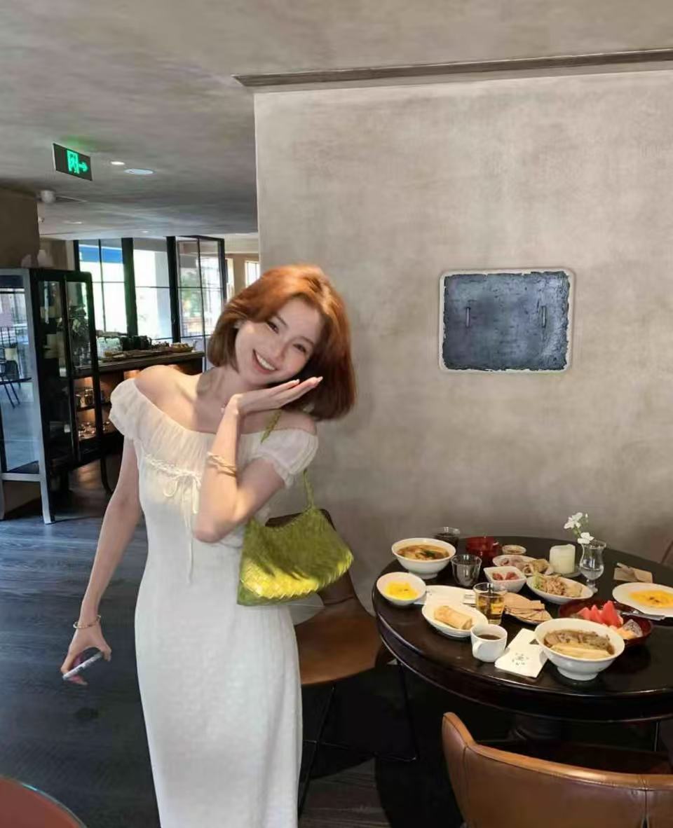 다우 시시 cheese 사랑 회전 여름 프랑스식 부드러운 슬림해 보이는 품격 출퇴근 다용도 드레스