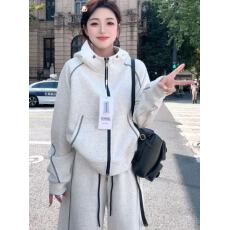 批发秋季新款麻丝线芭莎棉撞色<b class='q'>女式</b>轻奢撞色<b class='q'>休闲</b><b class='q'>套装</b>