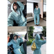 批发CHICHEN-长期松弛主义-主推BUY 高含棉舒适加绒连帽卫衣卫裤T