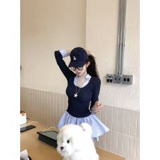 批发项天鹅er 假两件<b class='q'>长袖</b>连衣裙女2025秋季新款a字裙<b class='q'>衬衫</b>裙拼接裙子