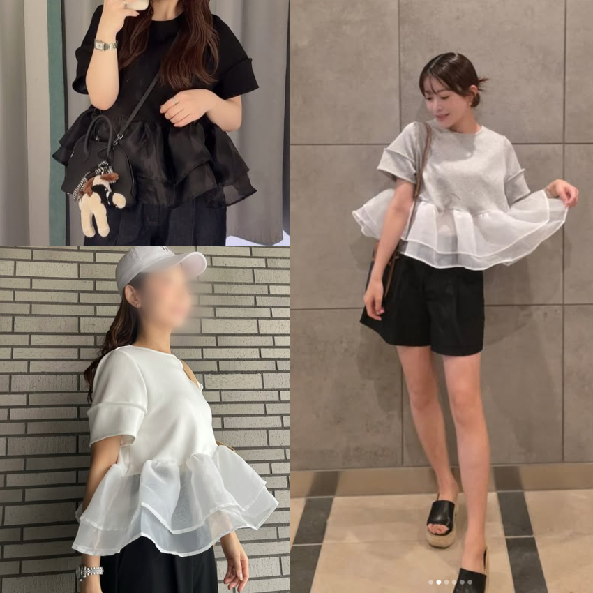 국경 간 대외 무역 수출 일본식 달콤함 연령 감소 망사 프릴 패치워크 반팔 티셔츠 인형 셔츠 짧은 맨위 여성