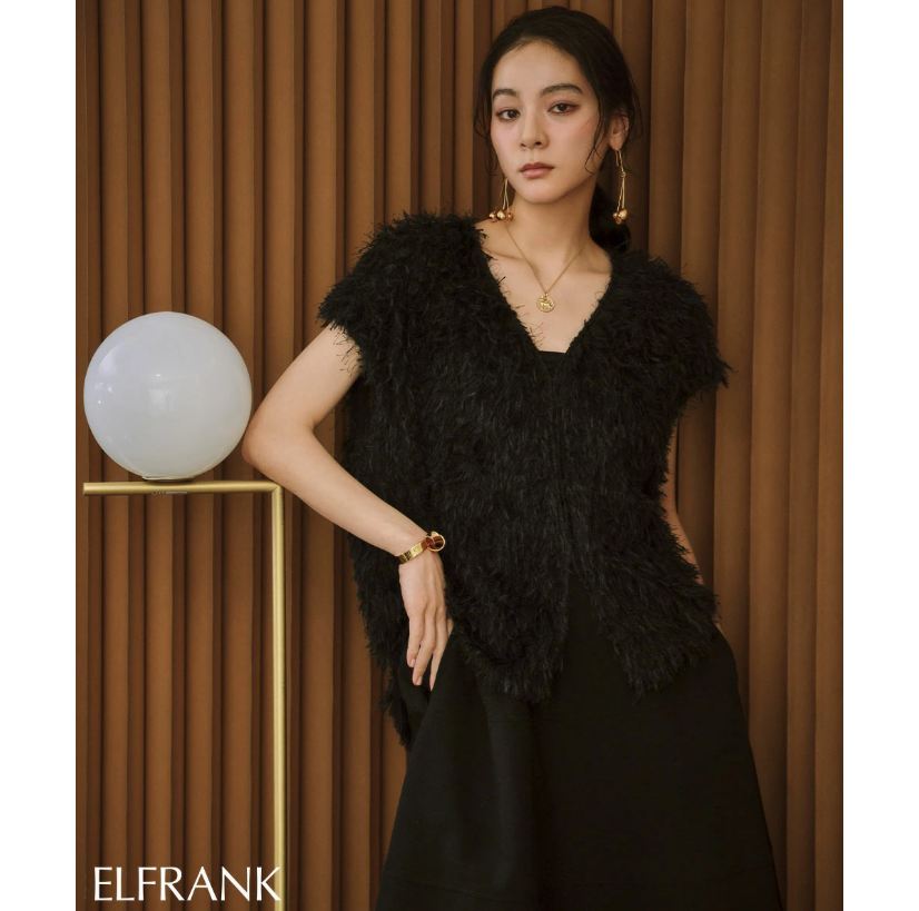 일본식 새로운 깃털 실 술 조끼 여자 루즈핏 V넥 민소매 조끼 부드러운 느긋한 바람 외출용 맨위