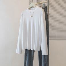 批发实拍大码半高领打底衫女2025年秋冬新款舒适柔软弹力内搭长袖上衣