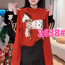 批发韩版气质单排扣保暖毛衣女装2025冬季新款巨好看时尚卡通<b class='q'>针织</b><b class='q'>上衣</b>