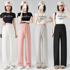 批发实拍<b class='q'>孕妇</b><b class='q'>裤</b>2026新款<b class='q'>夏季</b>薄款侧抽窄版裤孕后可穿休闲百搭阔腿裤