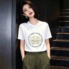 批发2026夏季新款<b class='q'>中国风</b>绣花圆领宽松时尚显瘦民族风休闲百搭<b class='q'>T</b><b class='q'>恤</b>