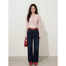 批发实拍~大码女装粉色v领长袖针织衫上衣秋<b class='q'>冬</b>甜辣风修身显瘦打底内搭