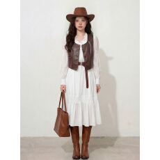 批发<b class='q'>实拍</b><b class='q'>大码</b><b class='q'>女装</b>甜美连衣裙胖MM高级感仙女裙皮马甲连衣裙两件套套装