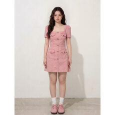 批发实拍~L-4XL<b class='q'>大码</b>女装全棉气质翻领口袋时尚连衣裙胖MM藏肉牛仔裙