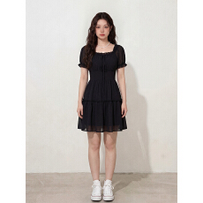 批发实拍～<b class='q'>大码</b>女装夏季法式<b class='q'>连衣裙</b>胖MM气质小众巨好看收腰长短款裙子