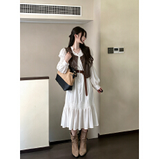 批发实拍~大码女装甜美<b class='q'>连衣裙</b>胖MM高级感仙女裙皮马甲两件套套装