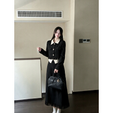 批发实拍～<b class='q'>大码</b><b class='q'>女</b>装复古灯芯绒短<b class='q'>外套</b>半身裙两件套胖MM藏肉显瘦套装<b class='q'>女</b>