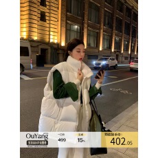 批发区区欧阳 立领羽绒马甲外套女冬季新款小个子加厚外穿保暖羽绒服