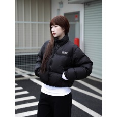 批发SRIKERLAB冬季白鸭绒短款三格羽绒服轻盈保暖显瘦小个子立领外套