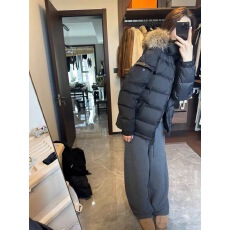 批发2025冬季新款情侣毛领连帽90白鸭绒羽绒服女小个子面包服厚外套潮