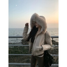 批发10/25 20:00奢暖高光真毛领微缎光羽绒服