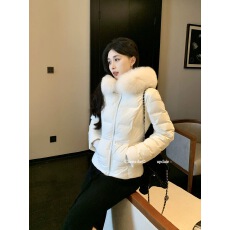 批发连帽毛领羽绒服