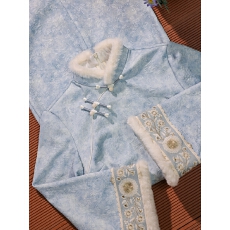 批发加绒加厚绝美新中式旗袍冬装上班可以穿着的<b class='q'>高端</b>大气上档次<b class='q'>连衣裙</b>