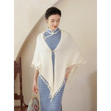 批发旗袍披肩女2026新款外搭小外套时尚洋气高档春秋少女复古针织开衫