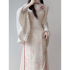 批发新中式旗袍2026新款改良年轻款国风少女夏季日常奥黛连衣裙