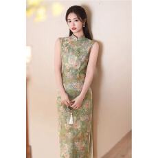 批发风华《春野》春夏季<b class='q'>新款</b>天丝麻显瘦气质时尚日常修身中国风<b class='q'>旗袍</b>