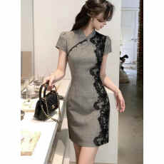 批发新中式女装国风改良旗袍连衣<b class='q'>裙</b>女2026新款<b class='q'>修身</b>显瘦高级感气质长<b class='q'>裙</b>