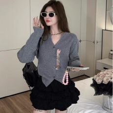 批发<b class='q'>韩国</b>东大门<b class='q'>代购</b><b class='q'>正品</b> 减龄甜美时尚显瘦针织衫