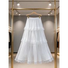 批发2026芭蕾风刺绣半裙春款蕾丝蛋糕裙<b class='q'>半身裙</b>女a字裙仙<b class='q'>女裙</b>蓬蓬长裙