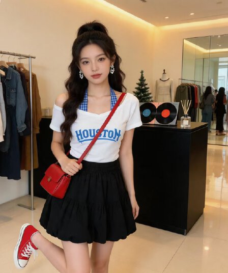 새로운 패션 세트 패치워크 행침 목 V넥 알파벳 몸매 가꾸기 여름 새로운 불규칙 티셔츠