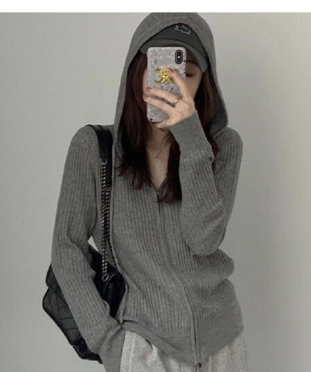 가을 의상 새로운 부드러운 찹쌀 구덩이 기사 후드 스웨터 오픈 가디건 한 부서 루즈핏 연령 감소 맨위 레트로 스웨터 코트 다용도